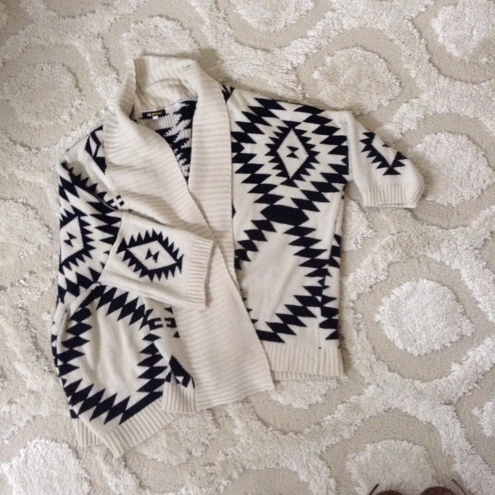 Aztec Print Cardigan